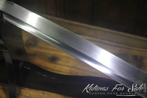 Hand Forged Japanese Katana 1060 Carbon Steel with Iron Tsuba - Image 7