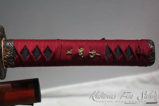 T10 Clay Tempered Samurai Wakizashi High Quality Copper Fittings - Image 8