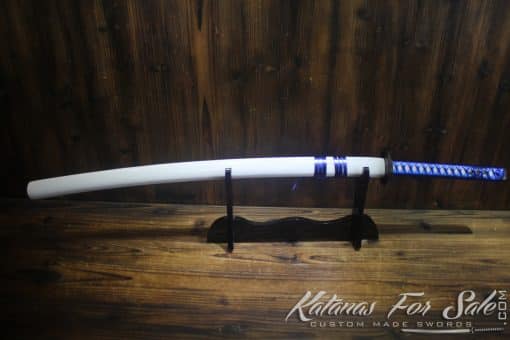 Hand Forged Japanese Katana 1060 Carbon Steel with Iron Tsuba - Image 10