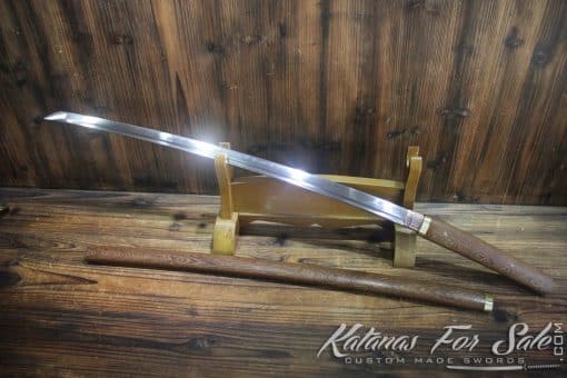 Japanese Shirasaya Katana 1060 Carbon Steel and Rosewood - Image 8