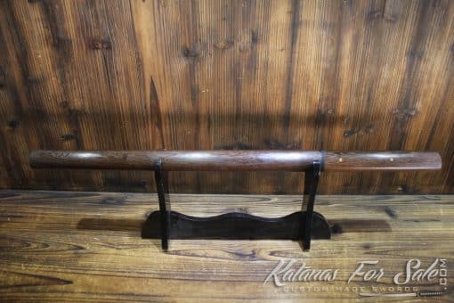 1060 Hand Forged Steel Straight Rosewood Shirasaya Wakizashi - Image 3