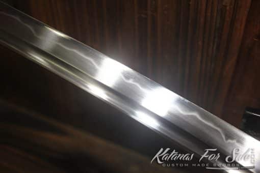 Shirasaya Wakizashi Hand Forged T10 Clay Tempered Steel - Image 5