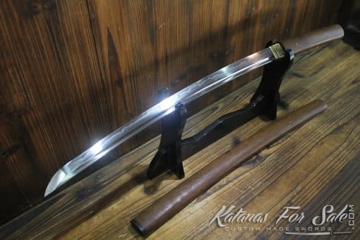 Shirasaya Wakizashi Hand Forged T10 Clay Tempered Steel