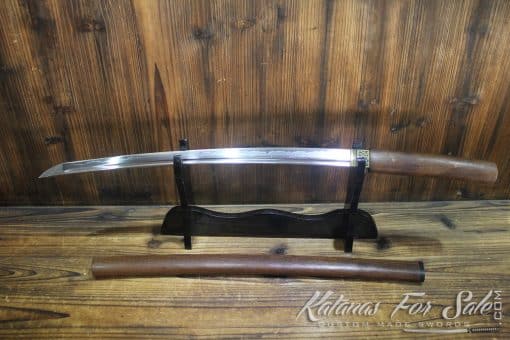 Shirasaya Wakizashi Hand Forged T10 Clay Tempered Steel - Image 8