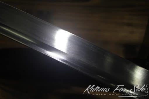 Hand Forged Katana Sword with Brass Tsuba and silver Ito - Image 8