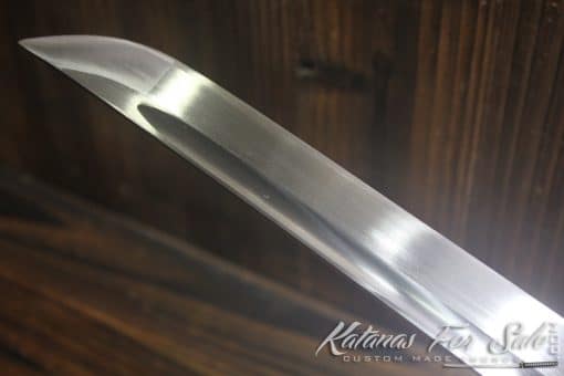 Hand Forged Katana Sword with Brass Tsuba and silver Ito - Image 10