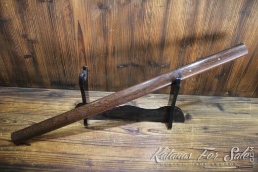 1060 Hand Forged Steel Straight Rosewood Shirasaya Wakizashi - Image 6