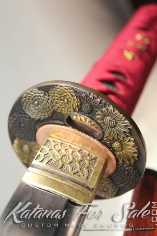 T10 Clay Tempered Samurai Wakizashi High Quality Copper Fittings - Image 10