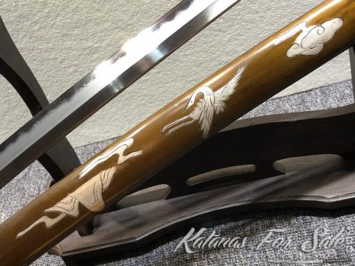 Battle Ready Katana T10 Folded Clay Tempered Steel with Hadori Polish - Image 17