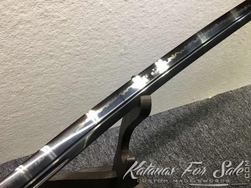 Diffrentially Hardened T10 Steel Black Blade Katana - Image 3