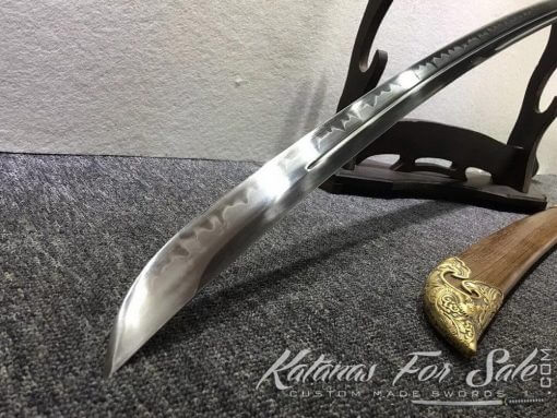 Chinese Dao Sword T10 Clay Tempered steel with Rosewood - Image 10