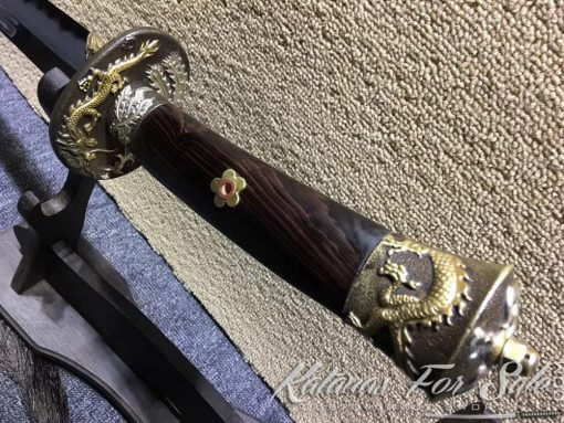 Dao Sword T10 Folded Clay Tempered Steel with Hadori Polish - Image 5