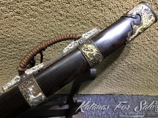 Dao Sword T10 Folded Clay Tempered Steel with Hadori Polish - Image 9