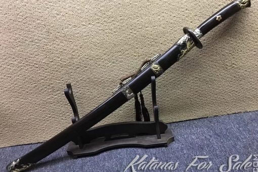 Dao Sword T10 Folded Clay Tempered Steel with Hadori Polish