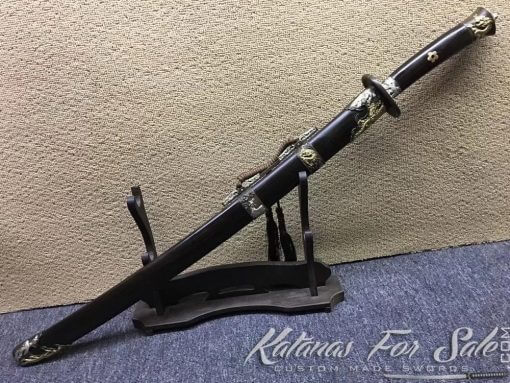 Dao Sword T10 Folded Clay Tempered Steel with Hadori Polish