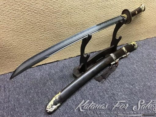 Dao Sword T10 Folded Clay Tempered Steel with Hadori Polish - Image 3