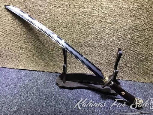 Dao Sword T10 Folded Clay Tempered Steel with Hadori Polish - Image 2
