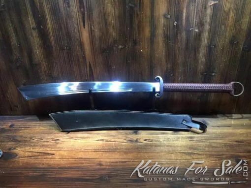 Massive Chinese Dadao Sword Full Tang 1060 Carbon Steel - Image 2