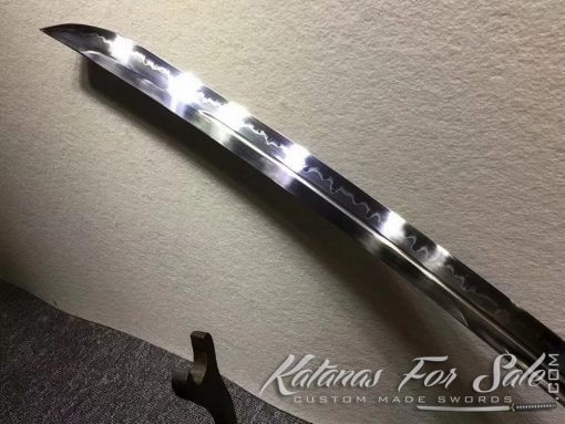 Chinese Dao Sword T10 Clay Tempered steel with Rosewood - Image 9