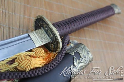 Chinese Dao Sword 1095 Folded Steel - Image 3