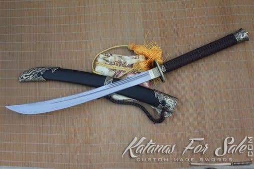 Chinese Dao Sword 1095 Folded Steel - Image 5