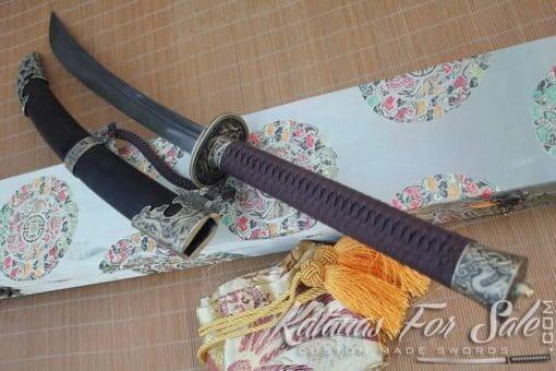 Chinese Dao Sword 1095 Folded Steel - Image 11