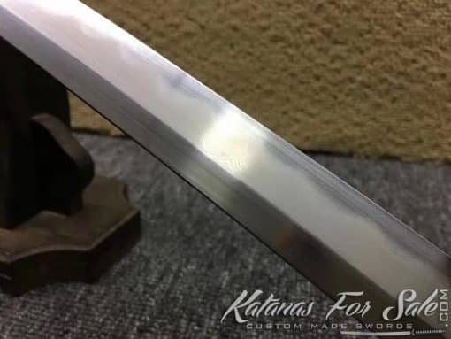 Katana Sword T10 Folded Clay Tempered Steel with Hadori Polish - Image 8