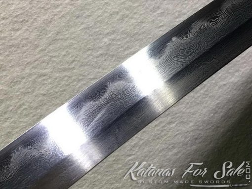 Handmade Katana Sword T10 Folded Clay Tempered Steel - Image 3