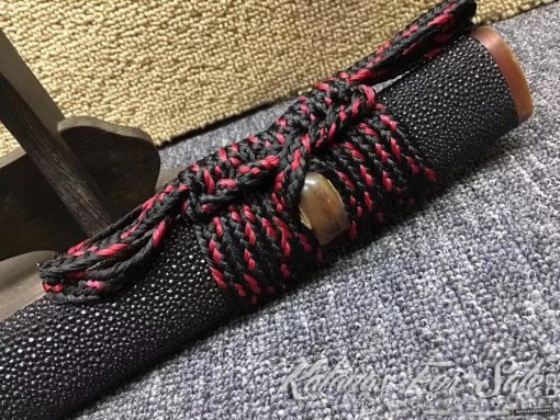 Katana Sword T10 Folded Clay Tempered Steel with Hadori Polish - Image 7
