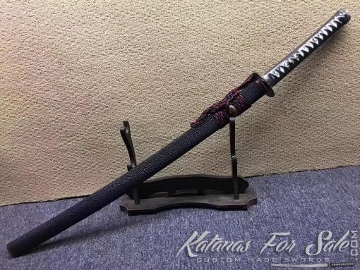 Katana Sword T10 Folded Clay Tempered Steel with Hadori Polish - Image 3