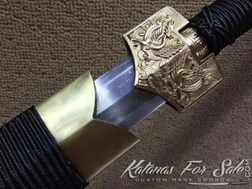 1095 Folded Steel Chinese Jian Double Edge Sword - Image 4