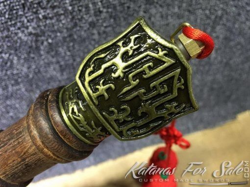 1060 Carbon Steel Chinese Jian with Rosewood Scabbard - Image 3