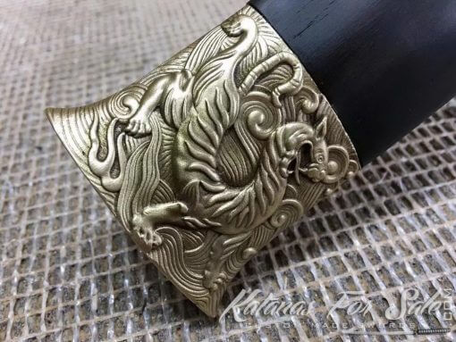 1095 Folded Steel Chinese Jian Double Edge Sword - Image 8
