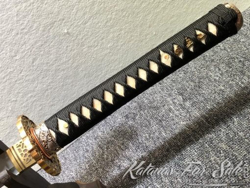 Battle Ready Katana T10 Folded Clay Tempered Steel with Hadori Polish - Image 12