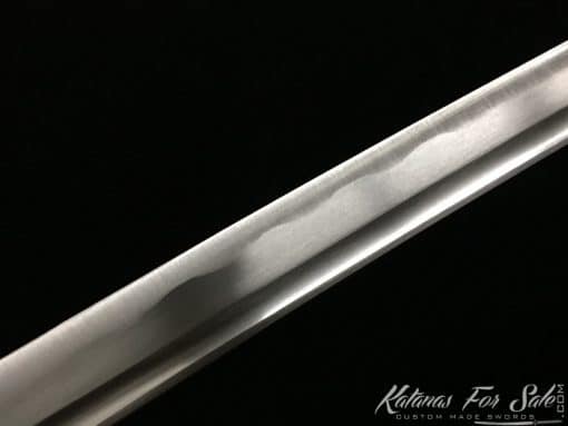 1060 Carbon Steel Katana Black and White Leopard Resin Saya - Image 7