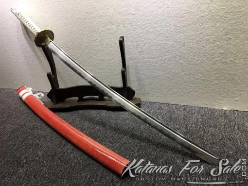 Katana and Wakizashi Daisho T10 Folded Clay Tempered Steel with Hadori Polish - Image 5