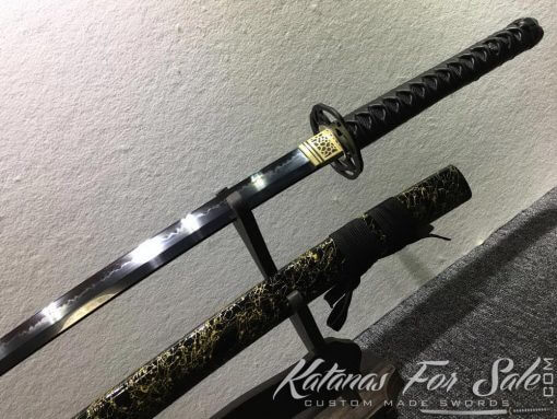 Black Blade Katana T10 Clay Tempered Steel with Hadori Polish (With Changes - See Details Below) - Image 6