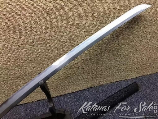 Katana Sword T10 Folded Clay Tempered Steel with Hadori Polish - Image 10