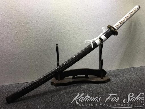 Handmade Katana Sword T10 Folded Clay Tempered Steel
