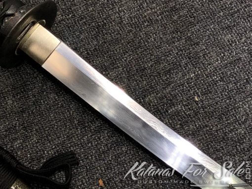 1095 Folded Steel Wakizashi Sword - Image 7