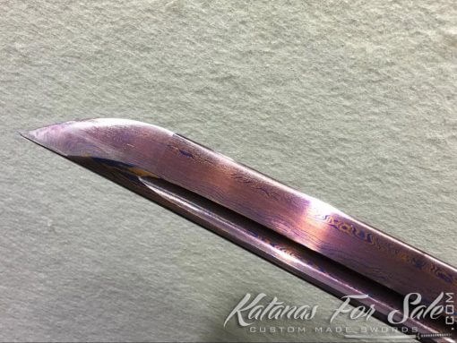 T10 Folded Steel Purple Blade Katana Sword - Image 7