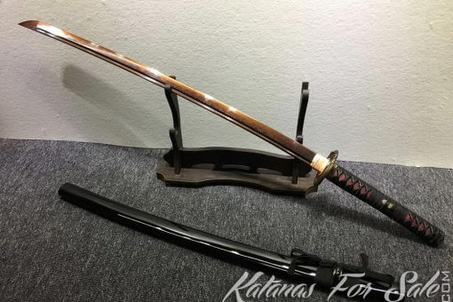 T10 Folded Clay Tempered Red Blade Katana