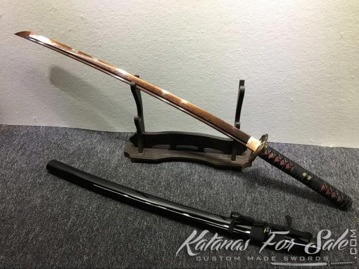 T10 Folded Clay Tempered Red Blade Katana