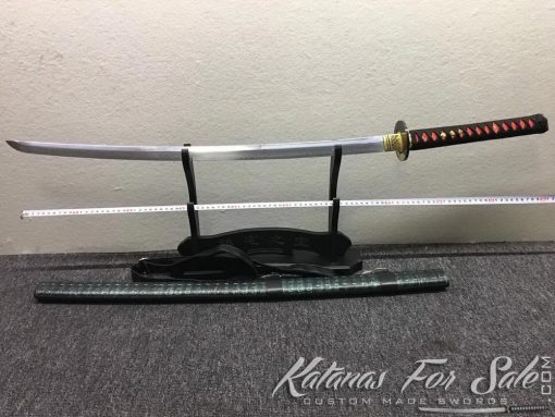 Tactical Katana T10 Clay Tempered Steel with Shoulder Strap Saya - Image 6