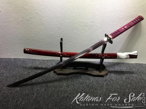 T10 Folded Steel Purple Blade Katana Sword