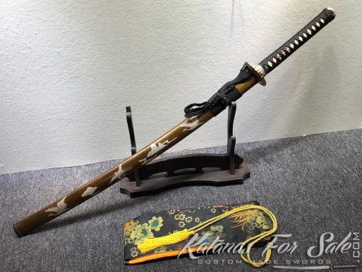Battle Ready Katana T10 Folded Clay Tempered Steel with Hadori Polish - Image 2