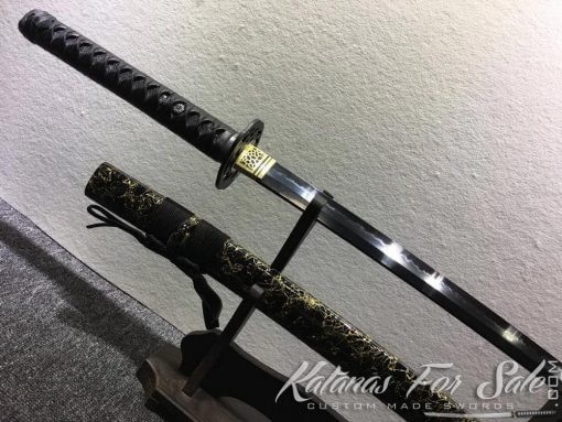 Black Blade Katana T10 Clay Tempered Steel with Hadori Polish (With Changes - See Details Below) - Image 3