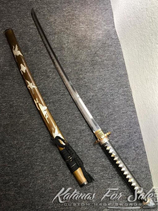 Battle Ready Katana T10 Folded Clay Tempered Steel with Hadori Polish - Image 5