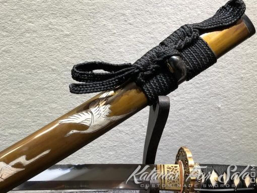 Battle Ready Katana T10 Folded Clay Tempered Steel with Hadori Polish - Image 10
