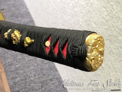 T10 Folded Twisted Grain Purple Katana Sword - Image 9